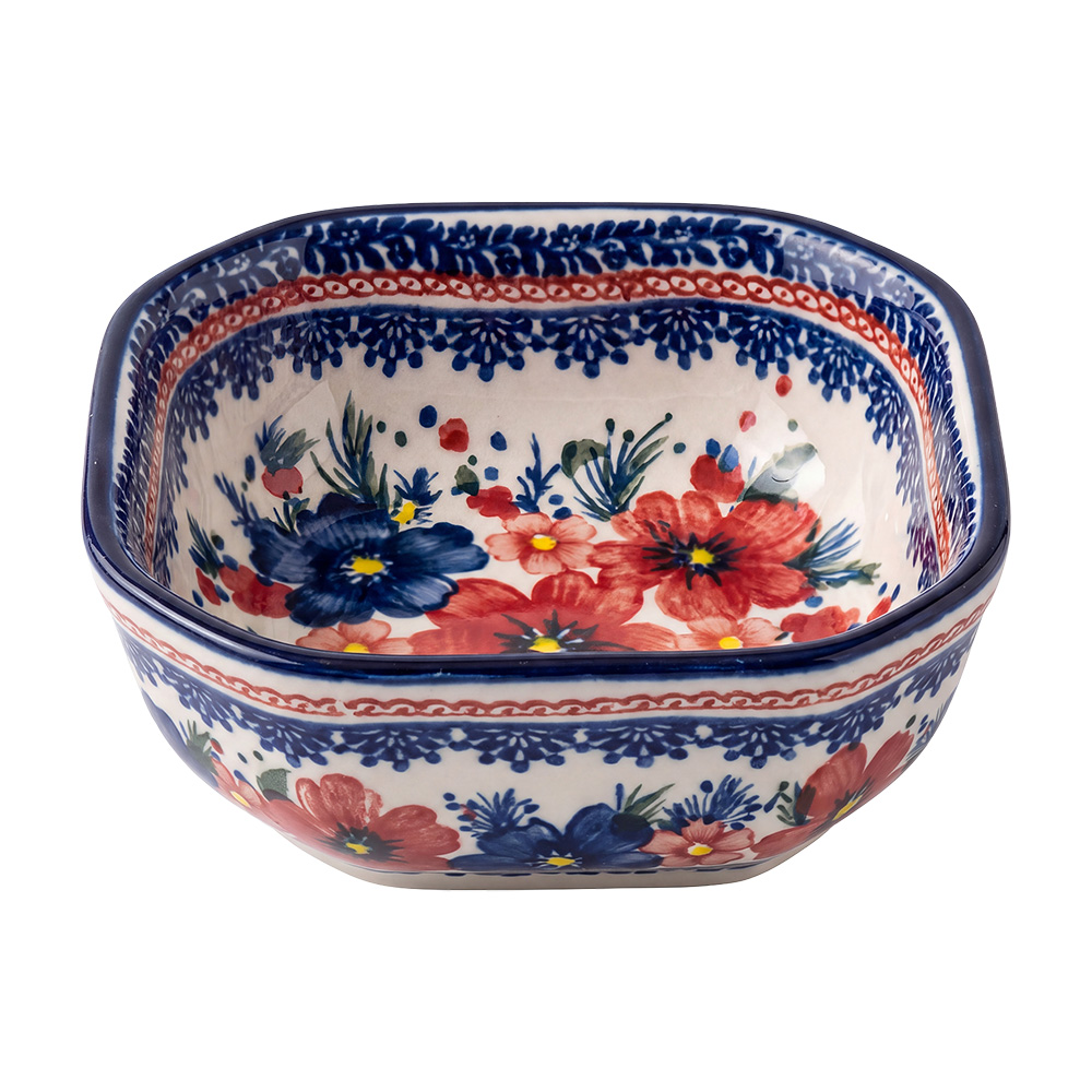 Clayre & Eef | Kom Wit Blauw 11x11x4 cm | 6CEBO0271