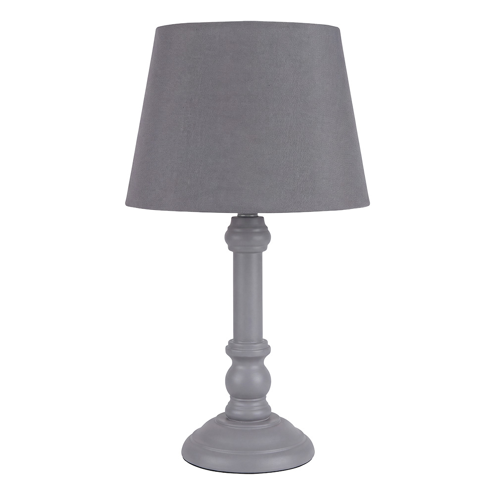 Clayre & Eef | Tafellamp Grijs 20x20x42 cm E27/max 1x40W | 6LMC0116