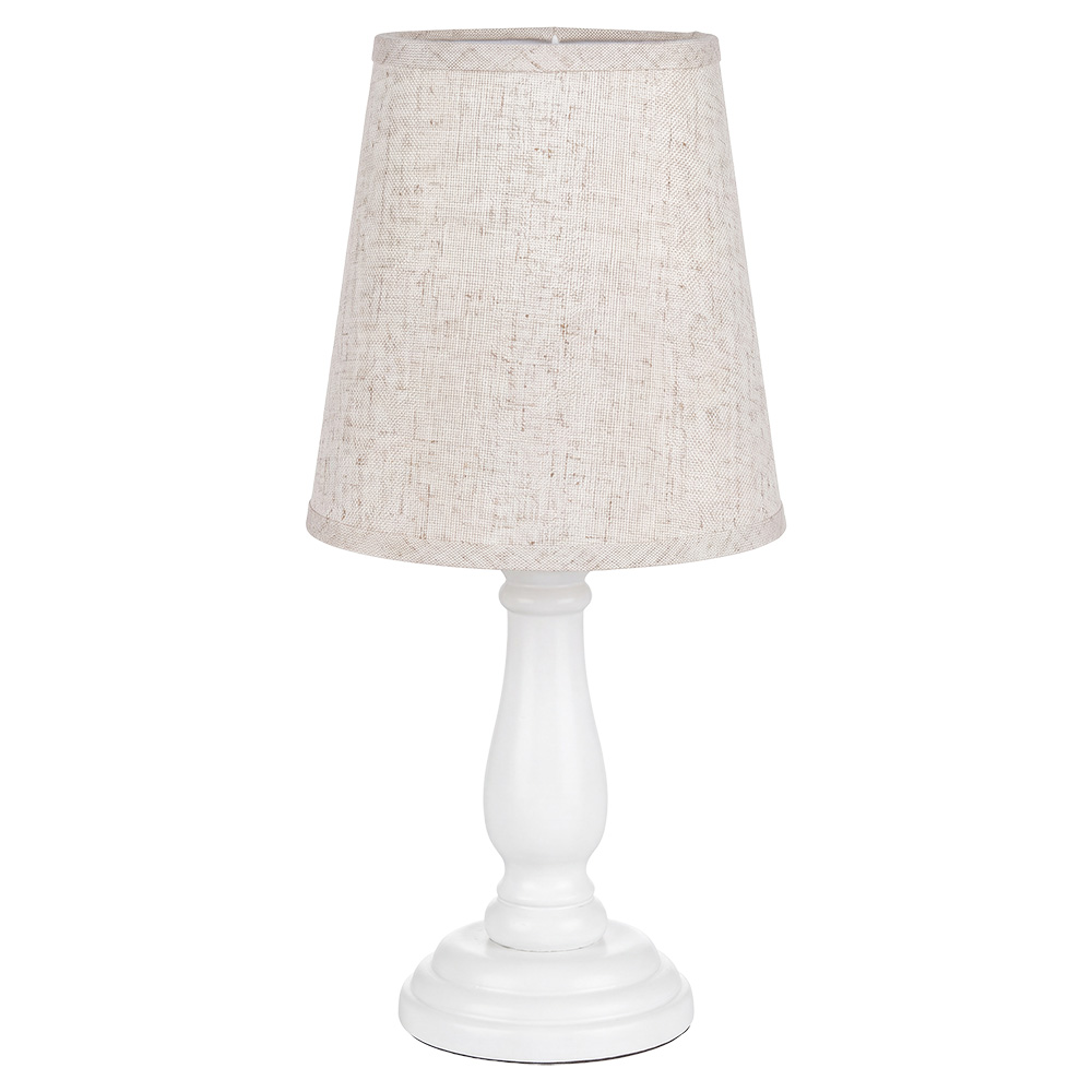 Clayre & Eef | Tafellamp Wit Beige 13x13x32 cm E14/max 1x40W | 6LMC0120