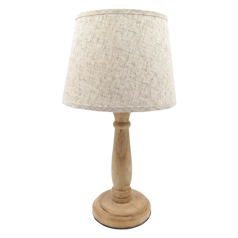 Clayre & Eef | Tafellamp Bruin Beige 20x20x35 cm E27/max 1x40W | 6LMC0121