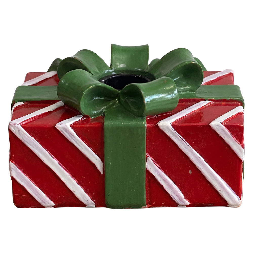 Clayre & Eef | Kandelaar Rood Groen 12x8x7 cm | 6PR6388