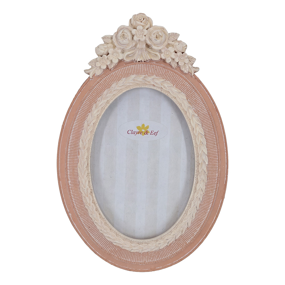 Clayre & Eef | Fotolijst Roze 9x1x14 cm / 6x9 cm | 2F1437