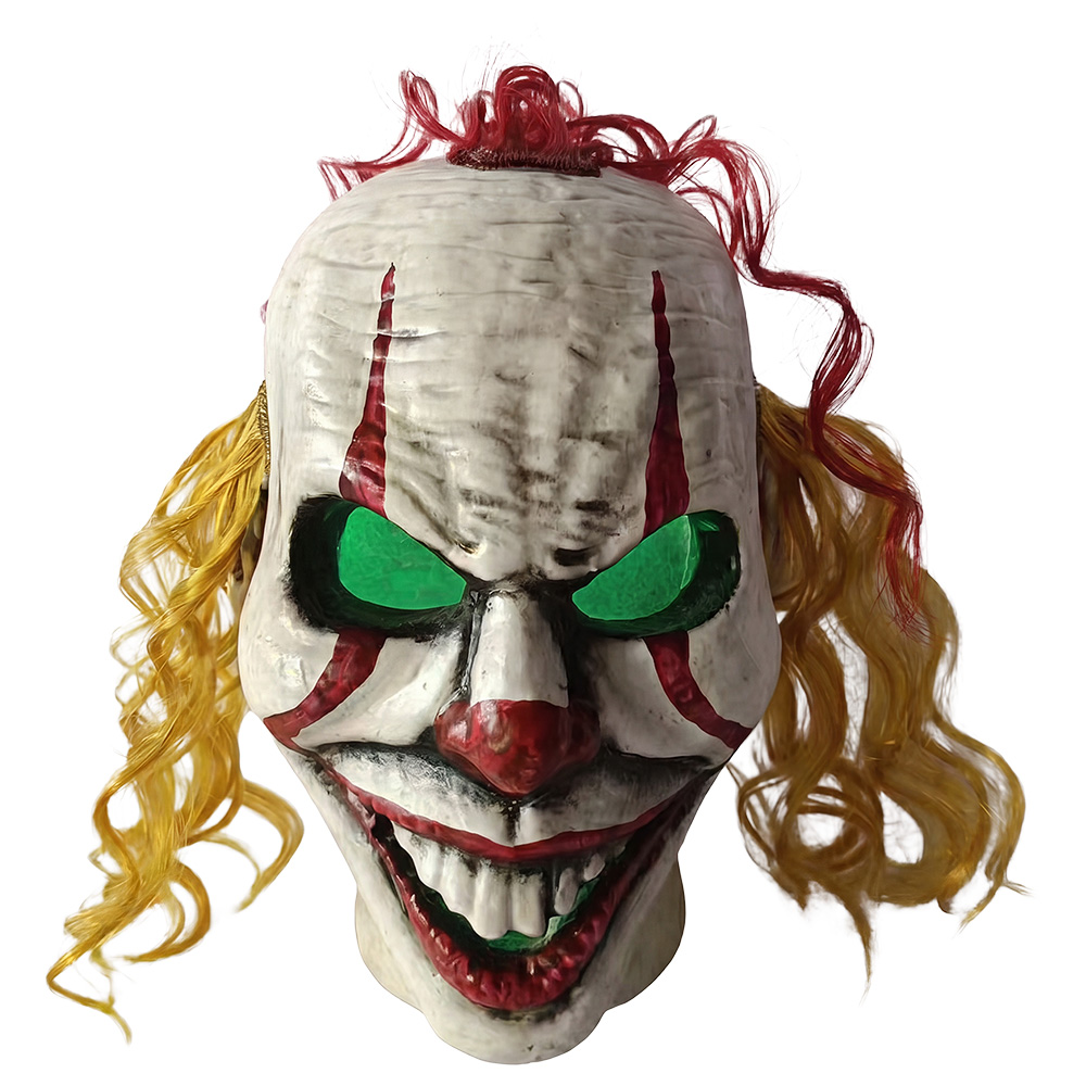 Clayre & Eef | Decoratie Clowns Spookhoofd Wit 15x14x20 cm | 66912