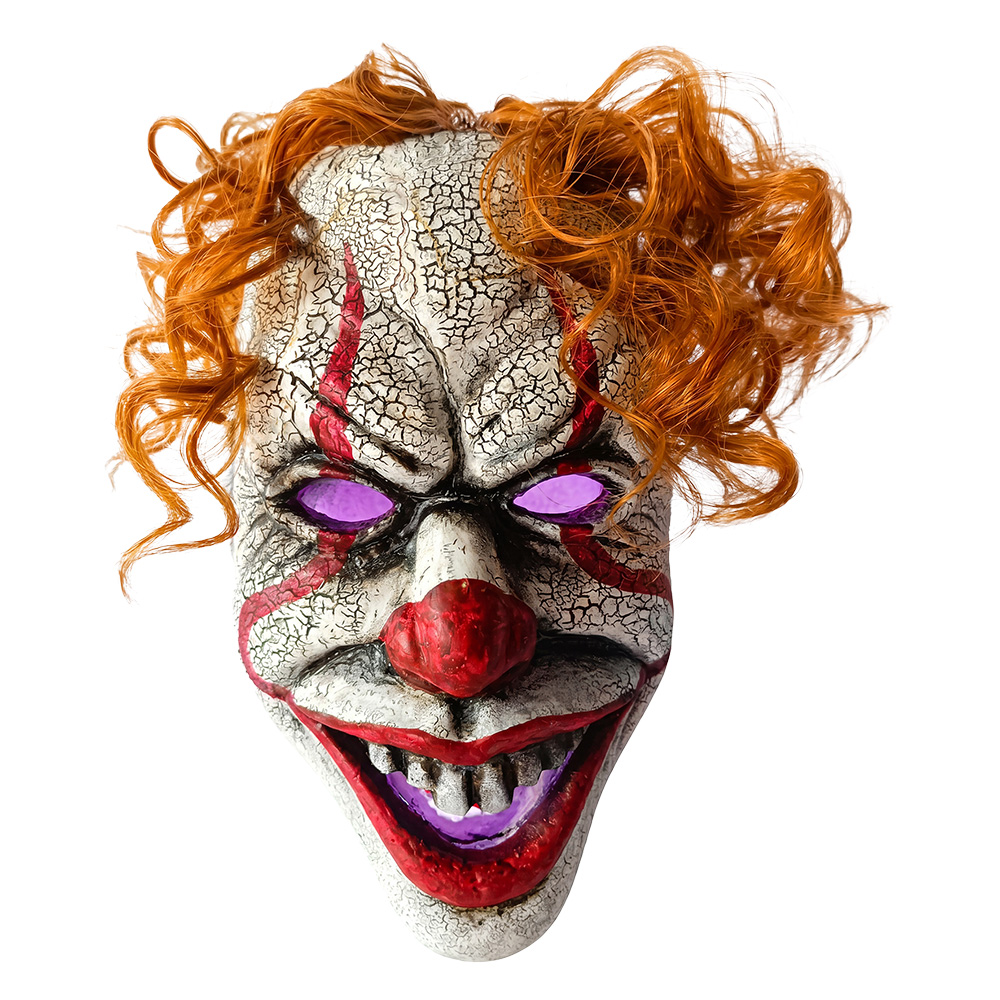 Clayre & Eef | Decoratie Clowns Spookhoofd Wit 15x12x21 cm | 66913
