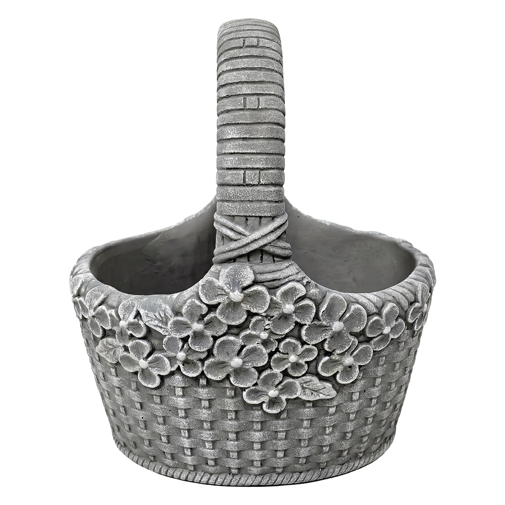 Clayre & Eef | Bloempot Grijs 19x15x23 cm | 6TE0594