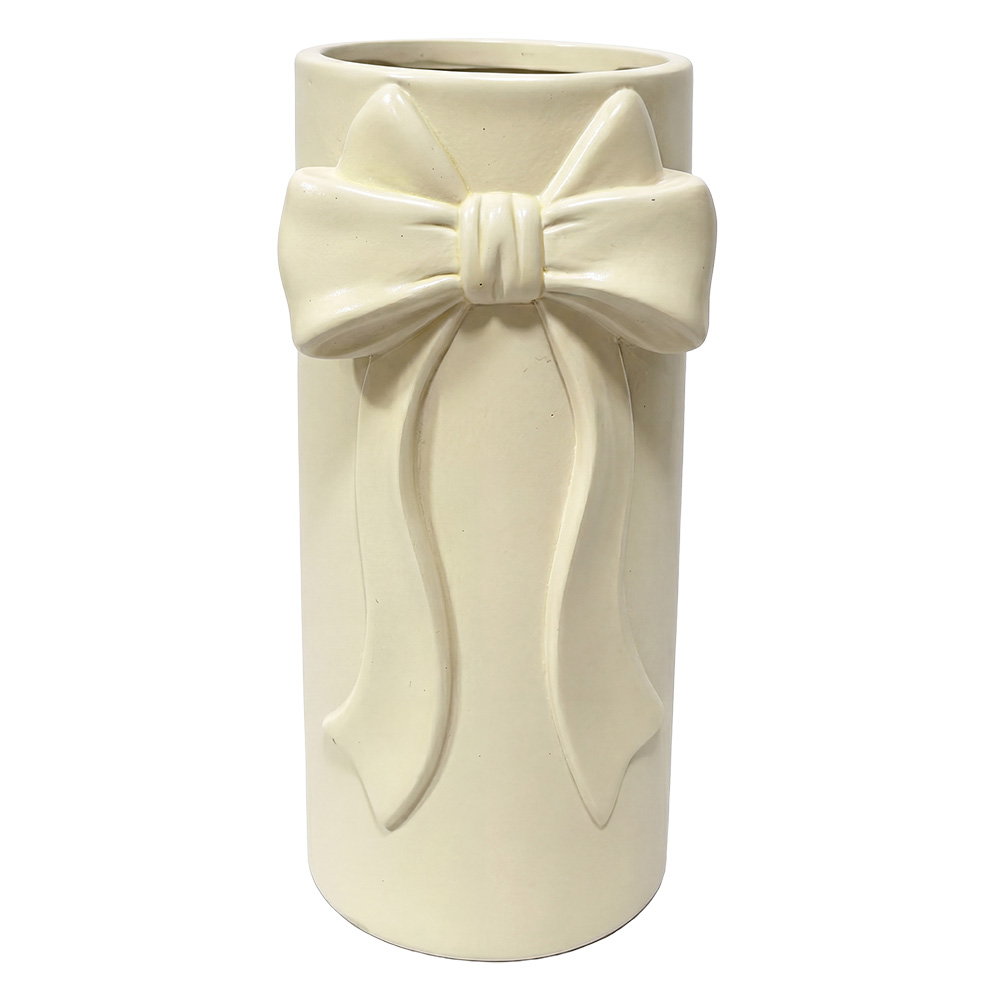 Clayre & Eef | Decoratie Vaas Geel 12x11x25 cm | 6TE0600