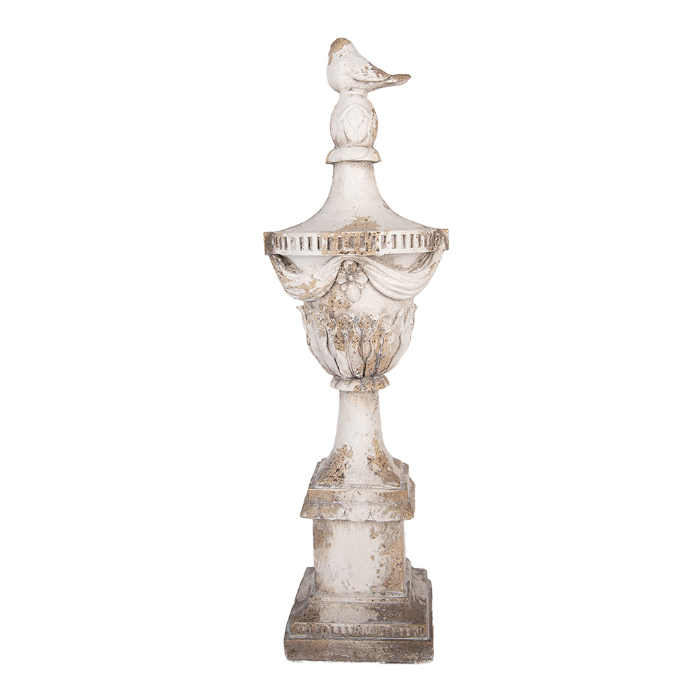 Clayre & Eef | Decoratie Ornament Wit Beige 19x16x61 cm | 5MG0130