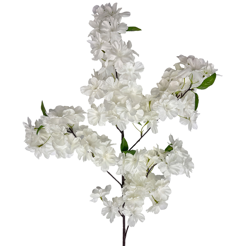 Clayre & Eef | Decoratie tak met bloemen Wit 87 cm | 5PL0281W