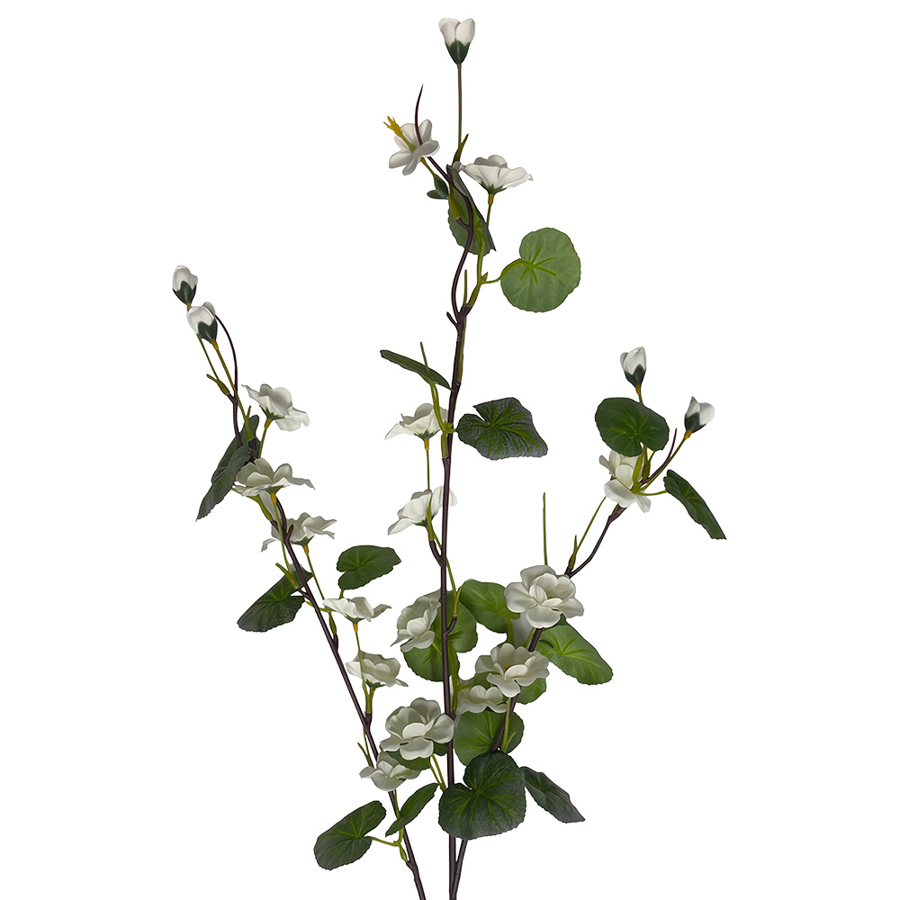 Clayre & Eef | Decoratie tak met bloemen Wit 105 cm | 5PL0289