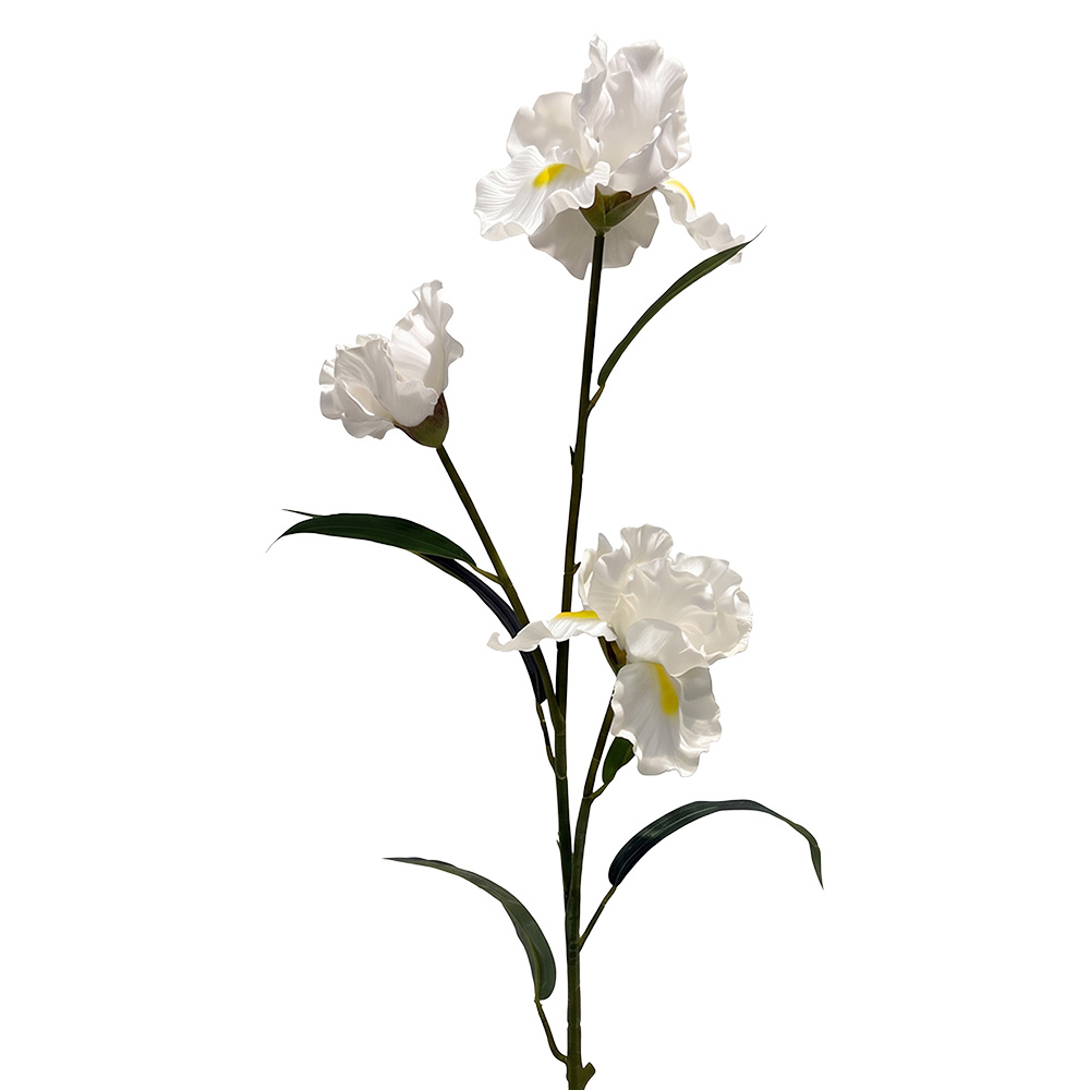 Clayre & Eef | Decoratie tak met bloemen Wit Groen 109 cm | 5PL0328W