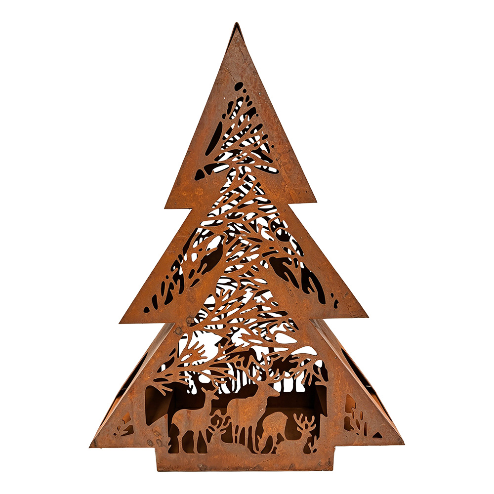 Clayre & Eef | Kerstdecoratie Kerstboom Bruin 62x18x79 cm | 5Y1473