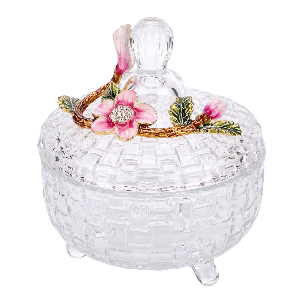 Clayre & Eef | Decoratie van glas Transparant &oslash; 10x12 cm | 67155