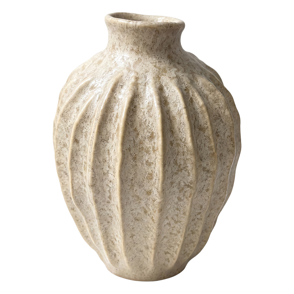 Clayre & Eef | Vaas Beige &oslash; 18x26 cm | 6CE2628