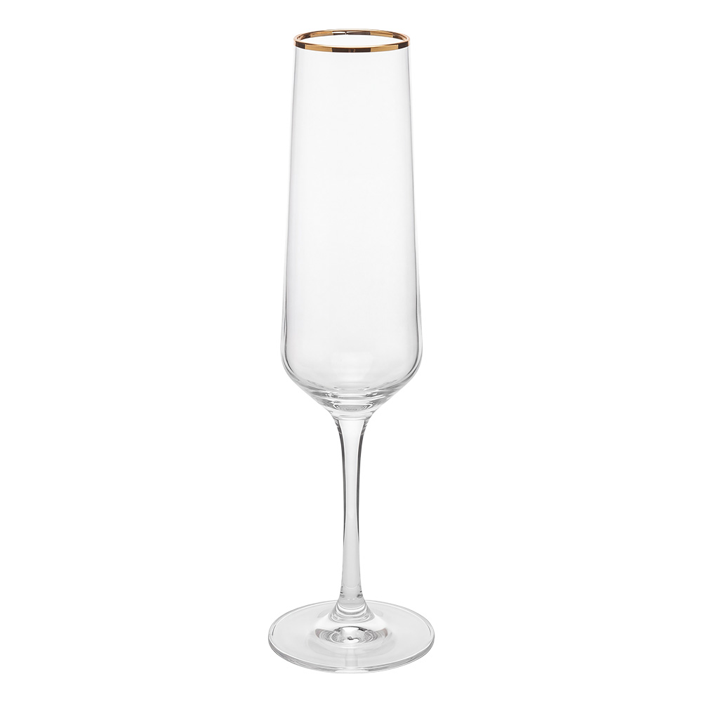 Clayre & Eef | Champagneglas Transparant &oslash; 4x25 cm / 150 ml | 6GL5536