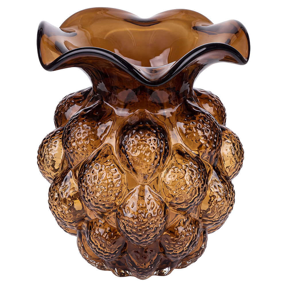 Clayre & Eef | Vazen Glas Bruin &oslash; 17x24 cm | 6GL5559