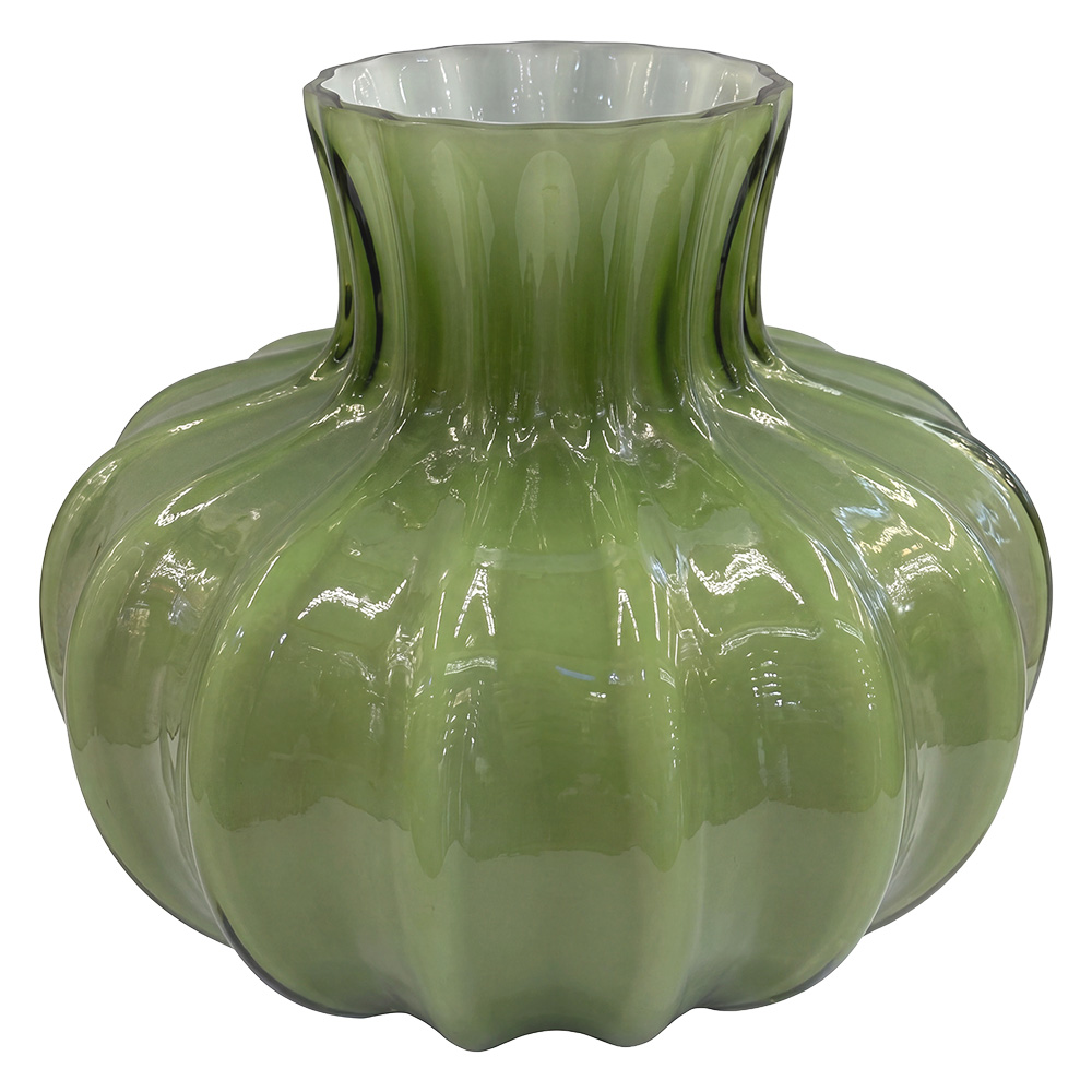 Clayre & Eef | Vazen Glas Groen &oslash; 20x22 cm | 6GL5565