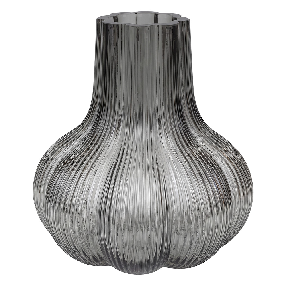 Clayre & Eef | Vazen Glas Grijs &oslash; 18x22 cm | 6GL5568