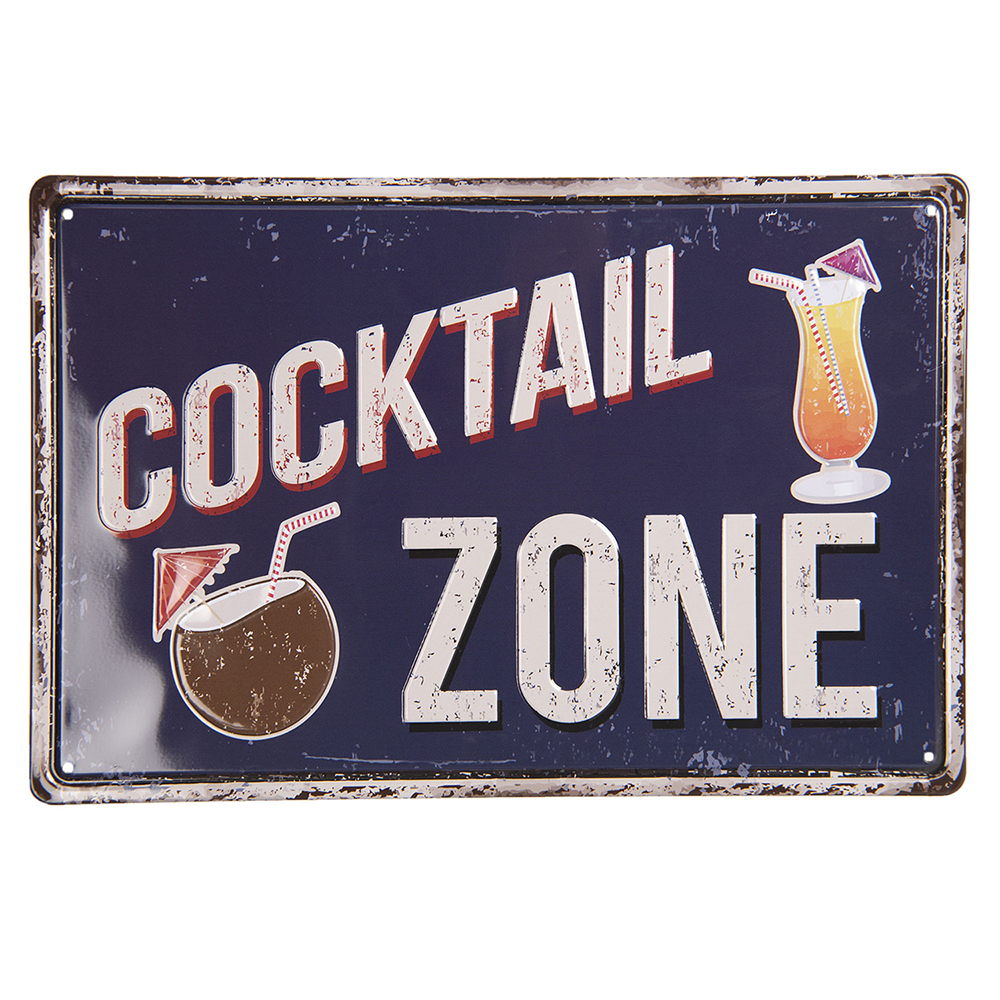 Clayre & Eef | Tekstbord Zwart 30x1x20 cm | 6Y3406