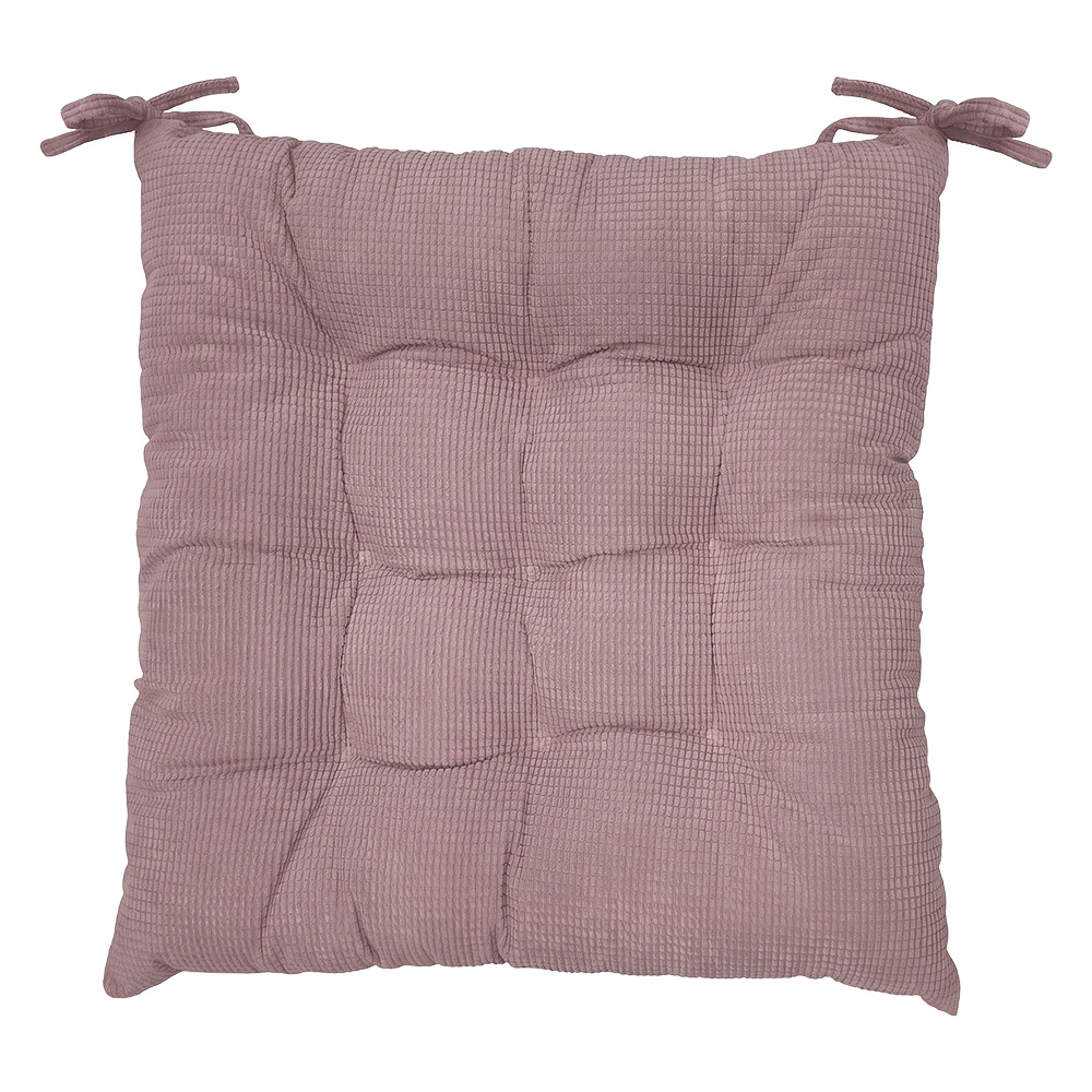 Clayre & Eef | Stoelkussen met foam Roze 40x40x4 cm | KG029.012