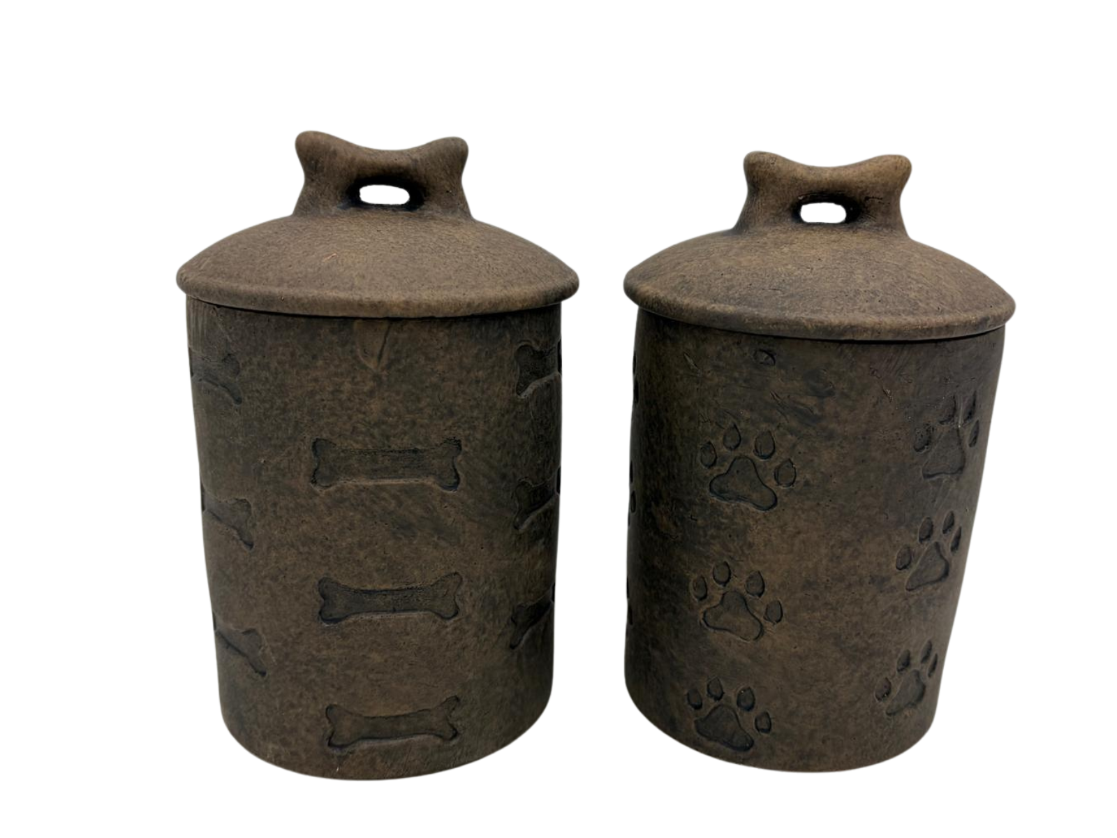 Brynxz Voorraadpotten Set van 2 - Majestic Brown (&Oslash;12 x H18 cm)