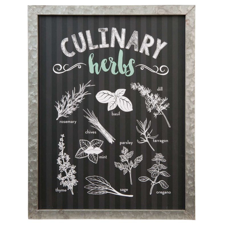Tekstbord Culinary herbs | Clayre & Eef