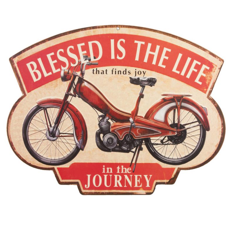 Tekstbord Blessed is the life | Clayre & Eef