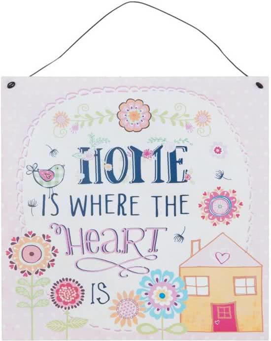 Tekstbord home is where the heart is | Clayre & Eef