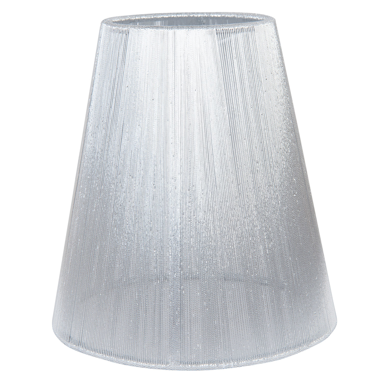 Lampenkap ø 14*15 cm / E14 Zilverkleurig | 6LAK0362ZI | Clayre & Eef