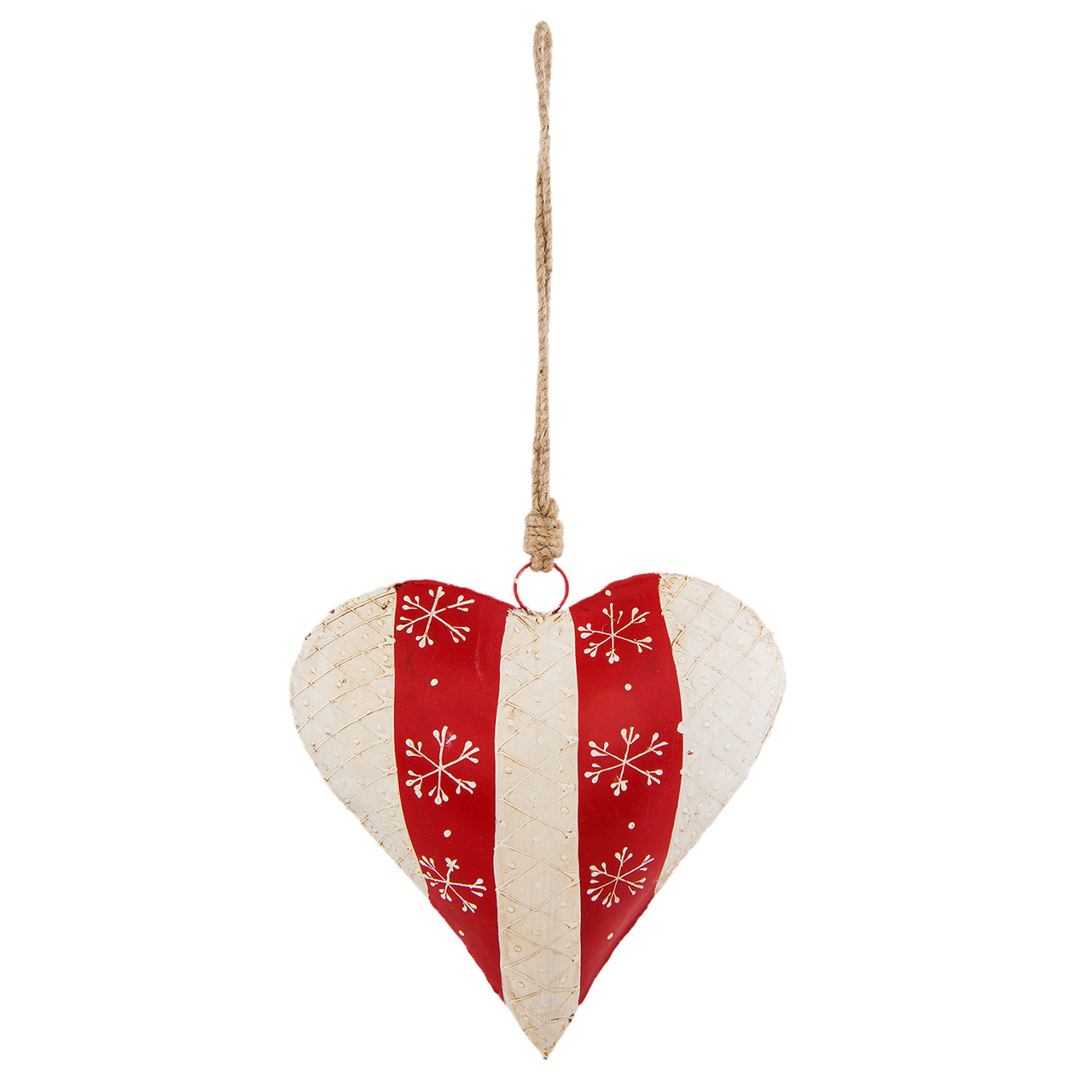 Decoratie hanger hart 19*6*20 cm Rood | 6Y2769L | Clayre & Eef