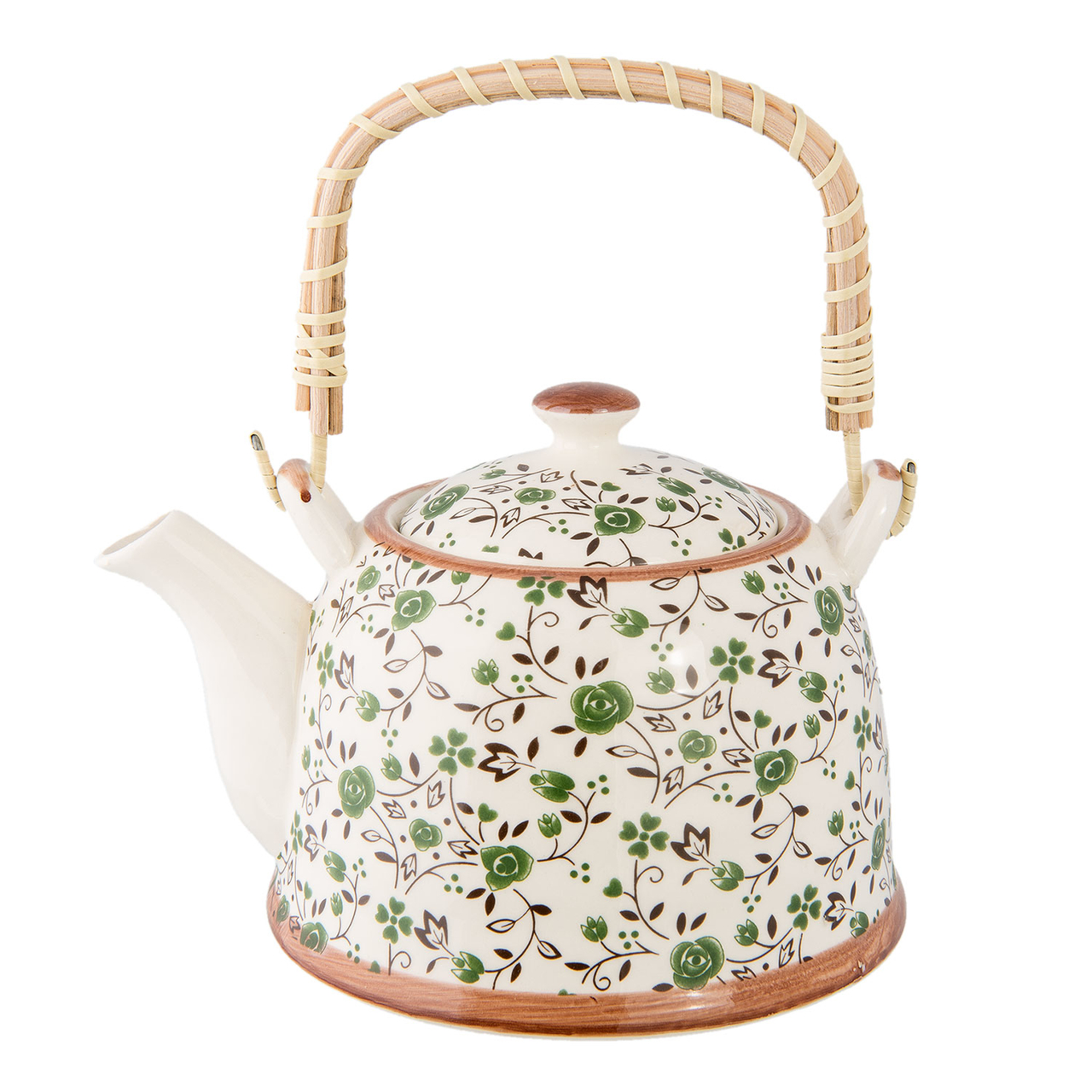 Theepot 18*14*12 cm / 0,7L Groen | 6CETE0001 | Clayre & Eef