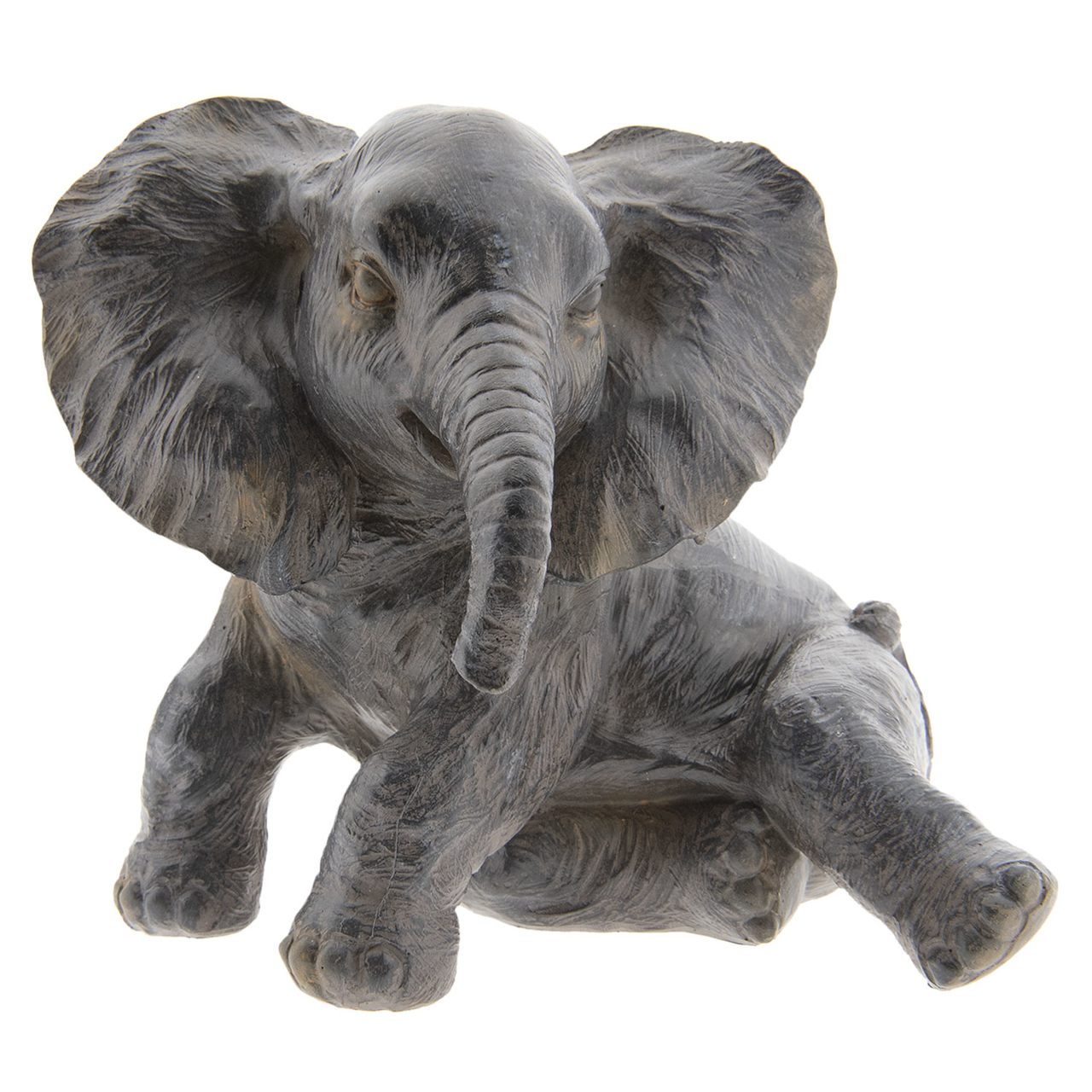 Decoratie olifant 20*19*17 cm Grijs | 6PR2403 | Clayre & Eef