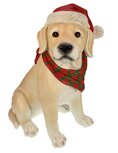 Labrador beeld met kerstmuts 32x25x41 cm | Meander Labrador beeld met kerstmuts 32x25x41 cm | Meander