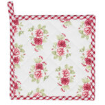 Clayre & Eef | Pannenlap Rood, Wit 20x20 cm | GAR45 Clayre & Eef | Pannenlap Rood, Wit 20x20 cm | GAR45