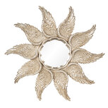 Spiegel ø 45*3 cm Goudkleurig | 62S166 | Clayre & Eef