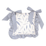 Clayre & Eef | Kussenhoes Stoelkussen Blauw 40x40 cm | NAF25 Clayre & Eef | Kussenhoes Stoelkussen Blauw 40x40 cm | NAF25