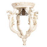 Clayre & Eef | Hanglamp Wit 32x32x49 cm E27/max 1x60W | 6LMP628 Clayre & Eef | Hanglamp Wit 32x32x49 cm E27/max 1x60W | 6LMP628