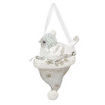 Clayre & Eef | Decoratie Hanger Wit 6*2*10 cm | 6PR2777