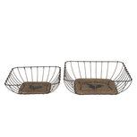 Manden (2) 30*30*9 / 25*25*7 cm | Bruin | 6Y3760 | Clayre & Eef Manden (2) 30*30*9 / 25*25*7 cm | Bruin | 6Y3760 | Clayre & Eef