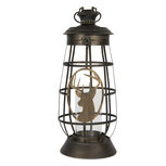 Clayre & Eef | Windlicht Bruin 18x18x50 cm | 6Y3994