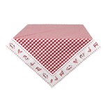 Clayre & Eef | Vierkant Tafelkleed Rood, Wit 100x100 cm | CLA01R Clayre & Eef | Vierkant Tafelkleed Rood, Wit 100x100 cm | CLA01R