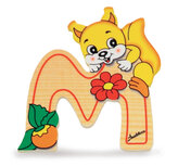 Alfabet letter hout groot M | Bartolucci Alfabet letter hout groot M | Bartolucci