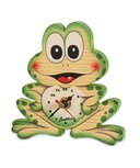 Muurklok kikker 13,5 x 13,5 cm | Bartolucci 