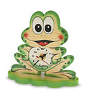 Tafelklok kikker hout | Bartolucci