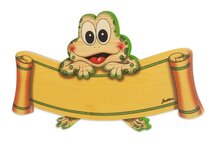 Naambord kikker 29 x 16 cm | Bartolucci | Bartolucci Naambord kikker 29 x 16 cm | Bartolucci | Bartolucci