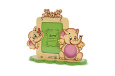 Fotolijstje olifant & muisjes 24,5 x 21 cm | Bartolucci | Hout Fotolijstje olifant & muisjes 24,5 x 21 cm | Bartolucci | Hout