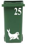 Klikosticker Zeehond met huisnummer | Rosami Klikosticker Zeehond met huisnummer | Rosami
