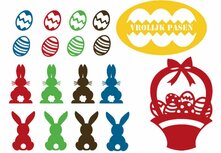 Set herbruikbare stickers Pasen | Rosami Set herbruikbare stickers Pasen | Rosami