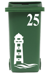 Klikosticker vuurtoren & golven met huisnummer | Rosami Klikosticker vuurtoren & golven met huisnummer | Rosami