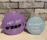 Set Voorraadblikken Het zit D'rop bedankt voor alles | Juf & Meester