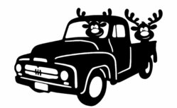 Raamsticker herbruikbaar 2 rendieren in auto | Rosami Raamsticker herbruikbaar 2 rendieren in auto | Rosami